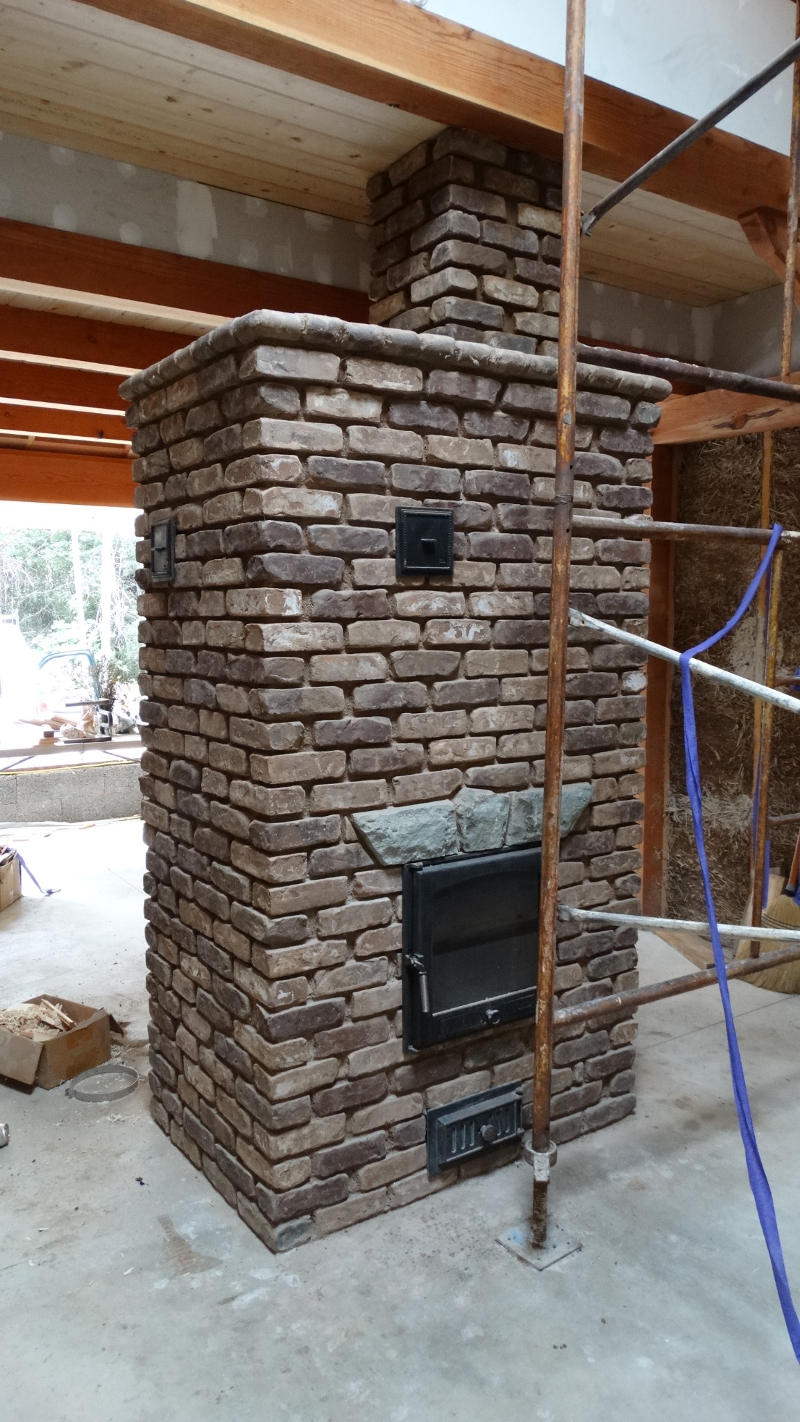 Custom brick masonry heater